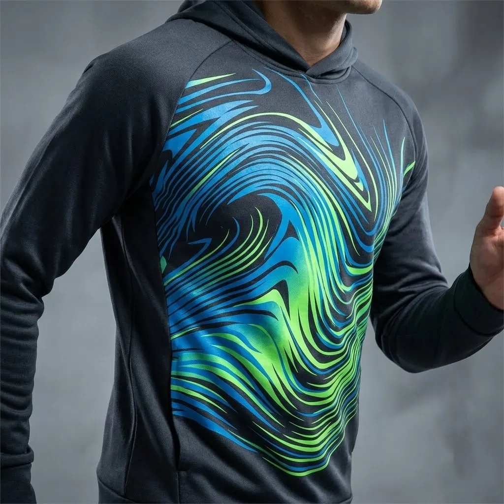 Dynamic Voltage Motion Abstract Hoodie
