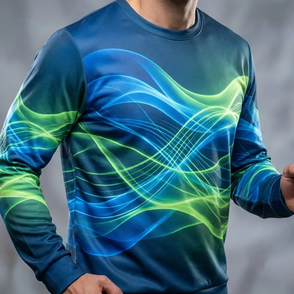 Pulse Motion Energy Abstract Sweatshirt