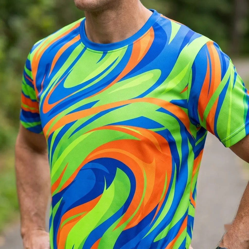 Dynamic Energy Motion Abstract T-Shirt