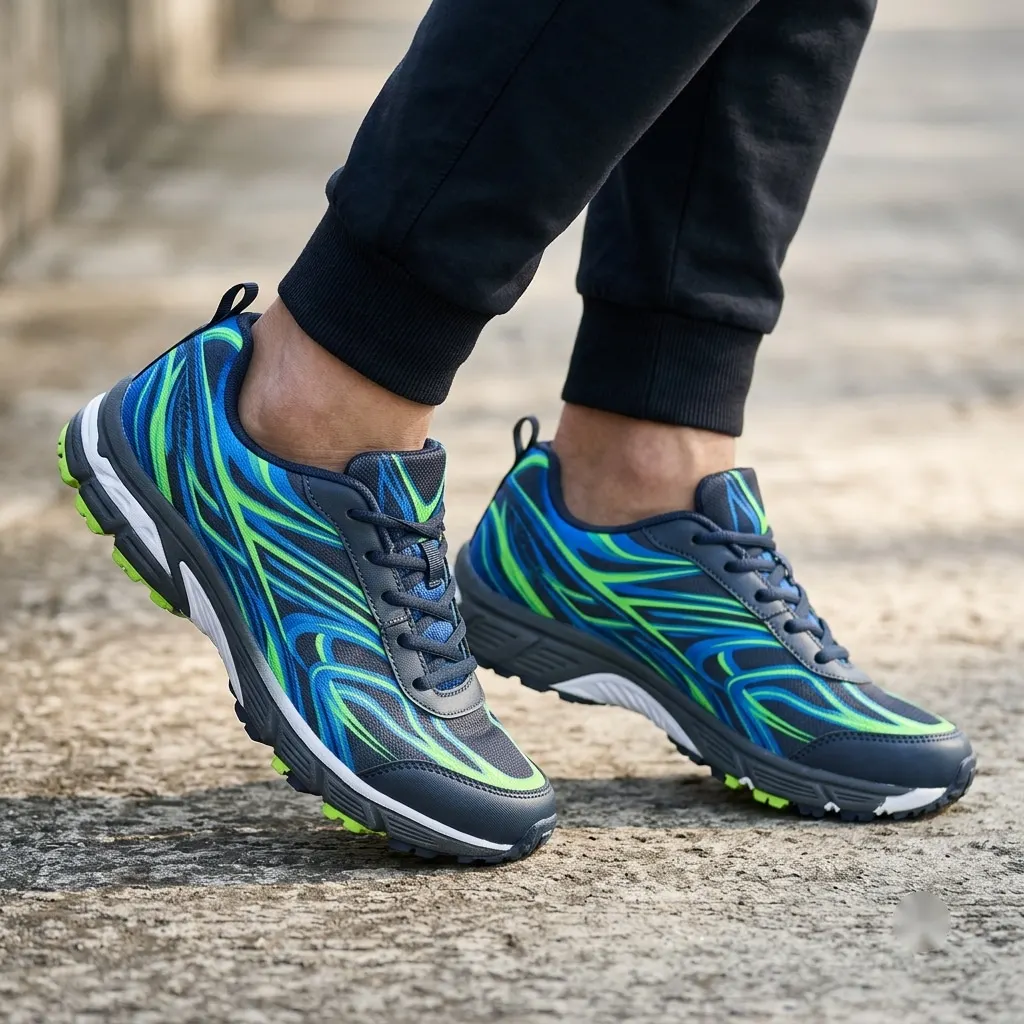 Electric Wave Motion Low-Top Casual Sneakers