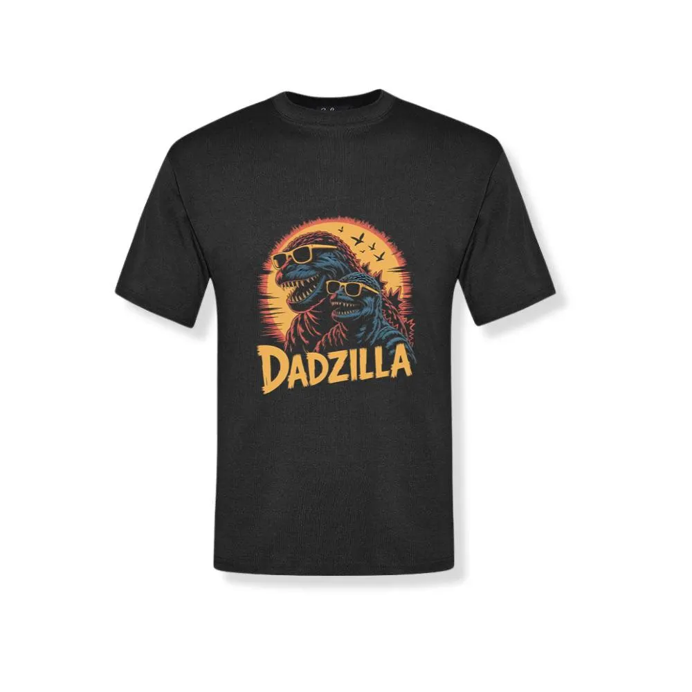 Dadzilla Father of the Monsters Cartoon Design T-Shirt