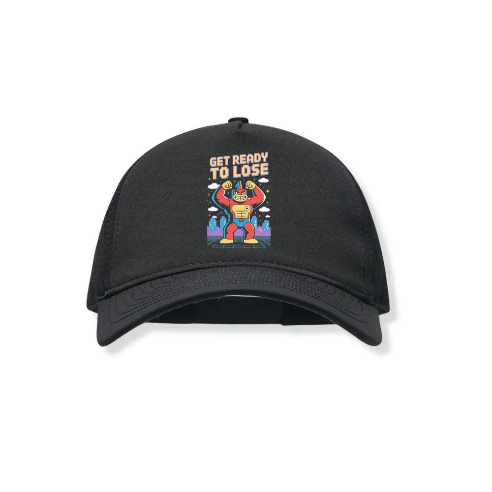 Get Ready to Lose Retro Robot Cartoon Design Black Hat