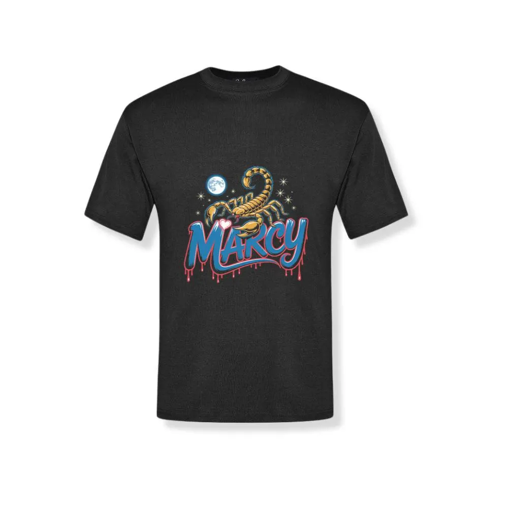 Marcy Scorpion Moon Retro Graphic Design T-Shirt