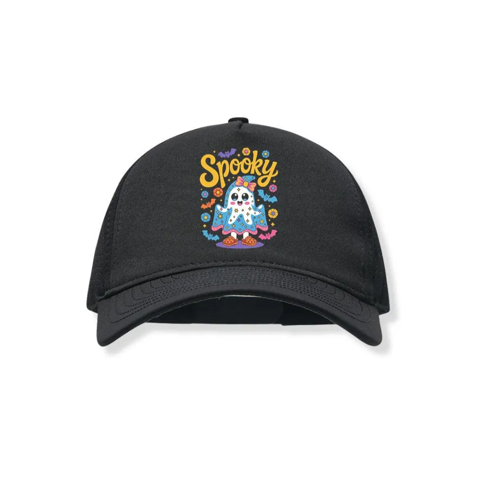 Spooky Ghost Cute Halloween Retro Graphic Black Hat